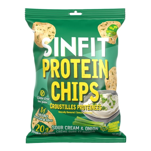SinFit Protein Chips - Sour Cream n' Onion