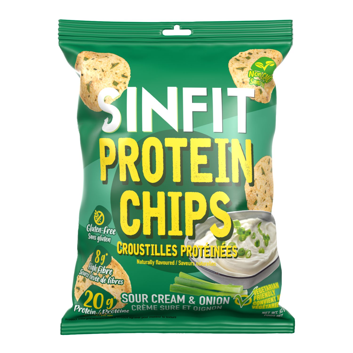 SinFit Protein Chips - Sour Cream n' Onion