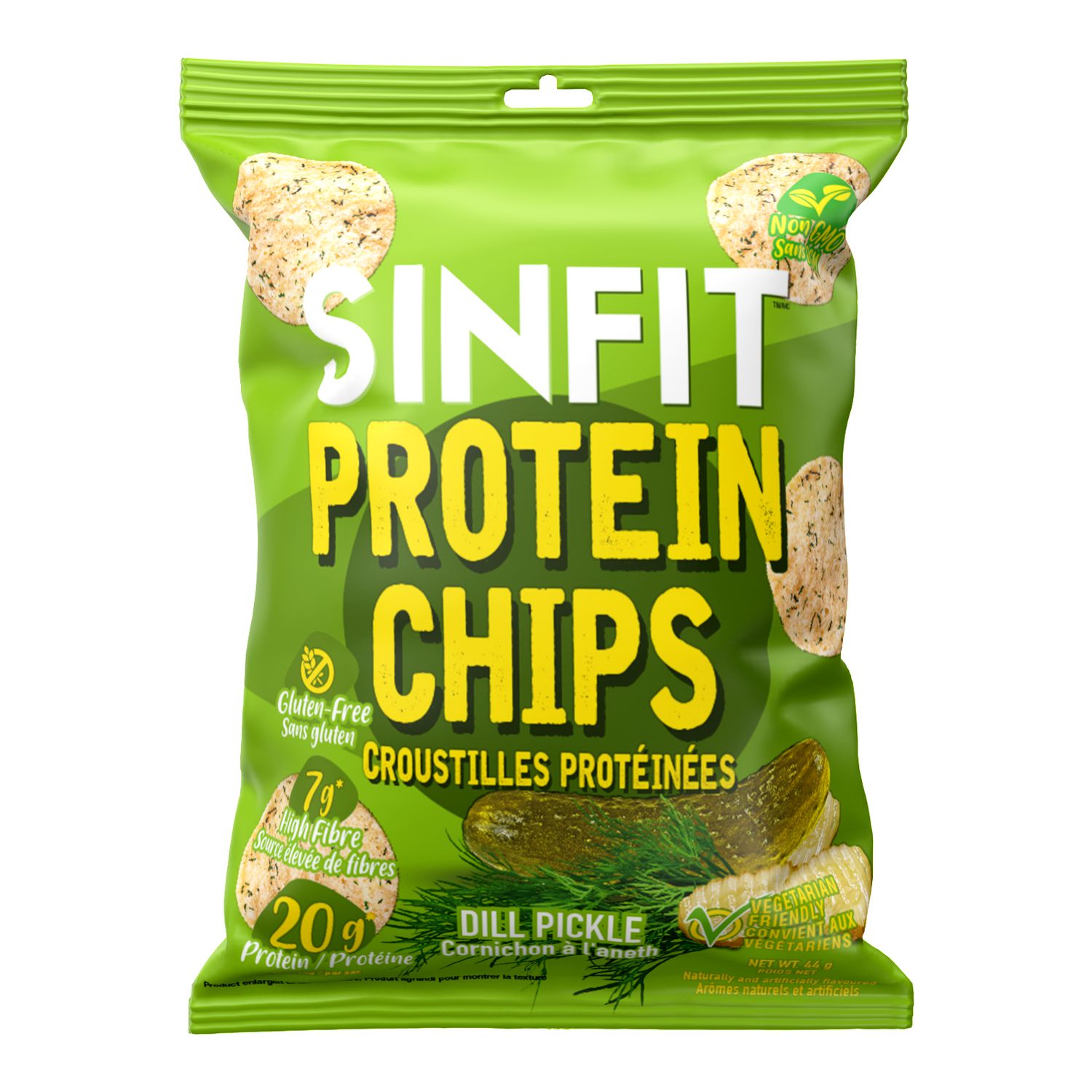 SinFit Protein Chips - Dill Pickle