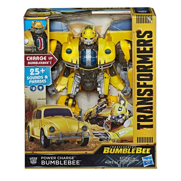 Jouets du film Transformers: Bumblebee, Figurine Bumblebee rechargé - Avec roue d'énergie, sons et lumières - Jouets pour enfants de 6 ans et plus, 26,5 cm