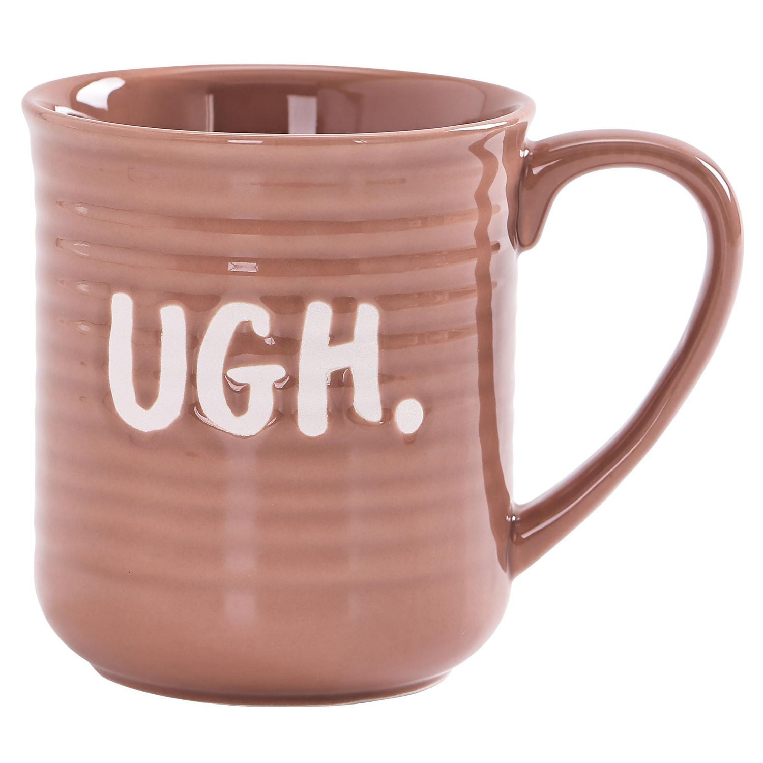 Mainstays Brown UGH Ceramic Mug, 16.91 oz, 1 piece, 500ml, ceramic