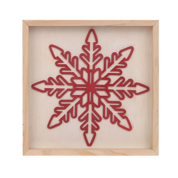 Wood Snowflake Decor