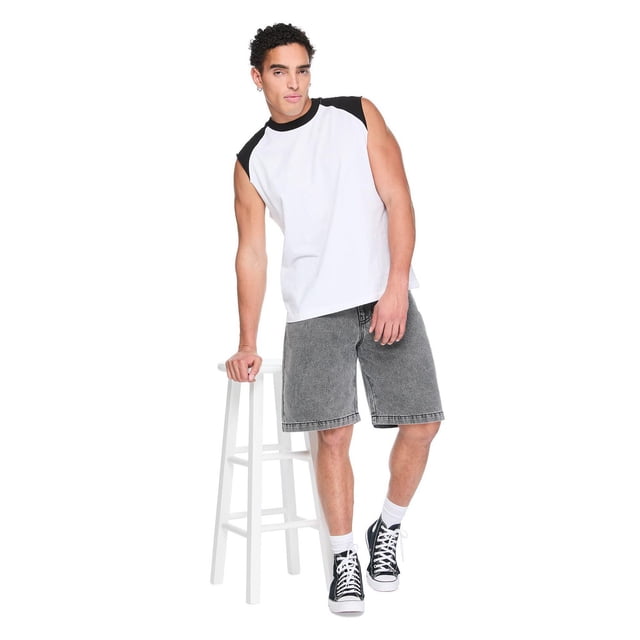 Short ample en denim No Boundaries pour hommes