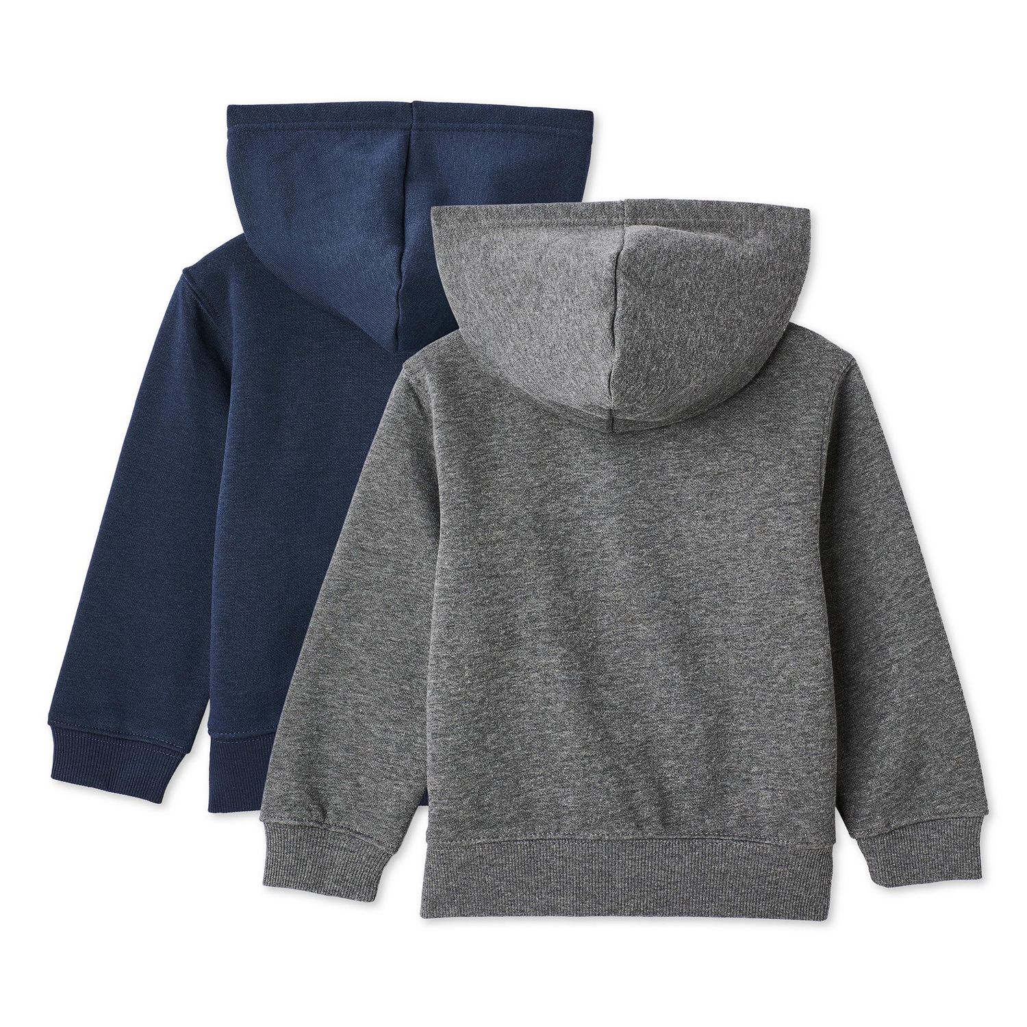 Lot de 2 hauts à capuchon zippé sur la longueur George collection non genrée pour tout petits
