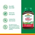 thumbnail image 4 of Jamieson Omega Krill Plus 500 mg Softgels, No Fishy Aftertaste, with EPA, DHA, Phospholipids, and Astaxanthin. Supports Hearth Health and Brain Health, Non-GMO, Gluten-Free, 60 Count, Proudly Canadian, 4 of 8