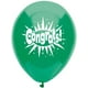 Ballons de qualité hélium en latex à imprimé de « Congrats! » de PARTY-EH! de 12 po – image 2 sur 2