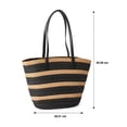 thumbnail image 4 of Time and Tru Women's Coastal Stripe Tote, 4 of 4