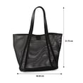 thumbnail image 4 of Time and Tru Women's Mesh Trimmed Tote, 4 of 4