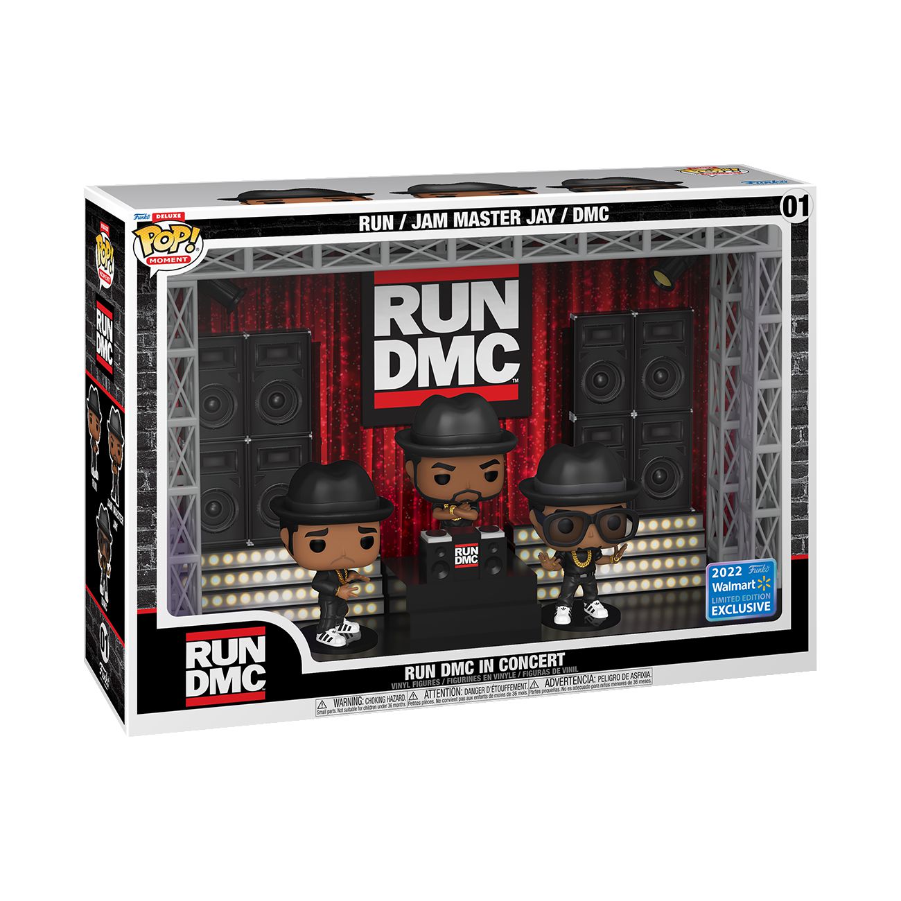 Funko Pop! Moment Deluxe: Run-D.M.C. Vinyl Figures (2022 Limited 