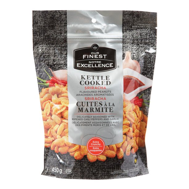 Our Finest Kettle Cooked Peanuts Sriracha Flavoured Peanuts Walmart.ca