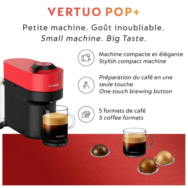 Capsule Nespresso Vertuo petite taille