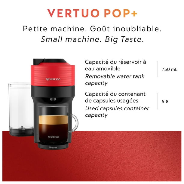 Vertuo Pop Spicy Red, Coffee machine