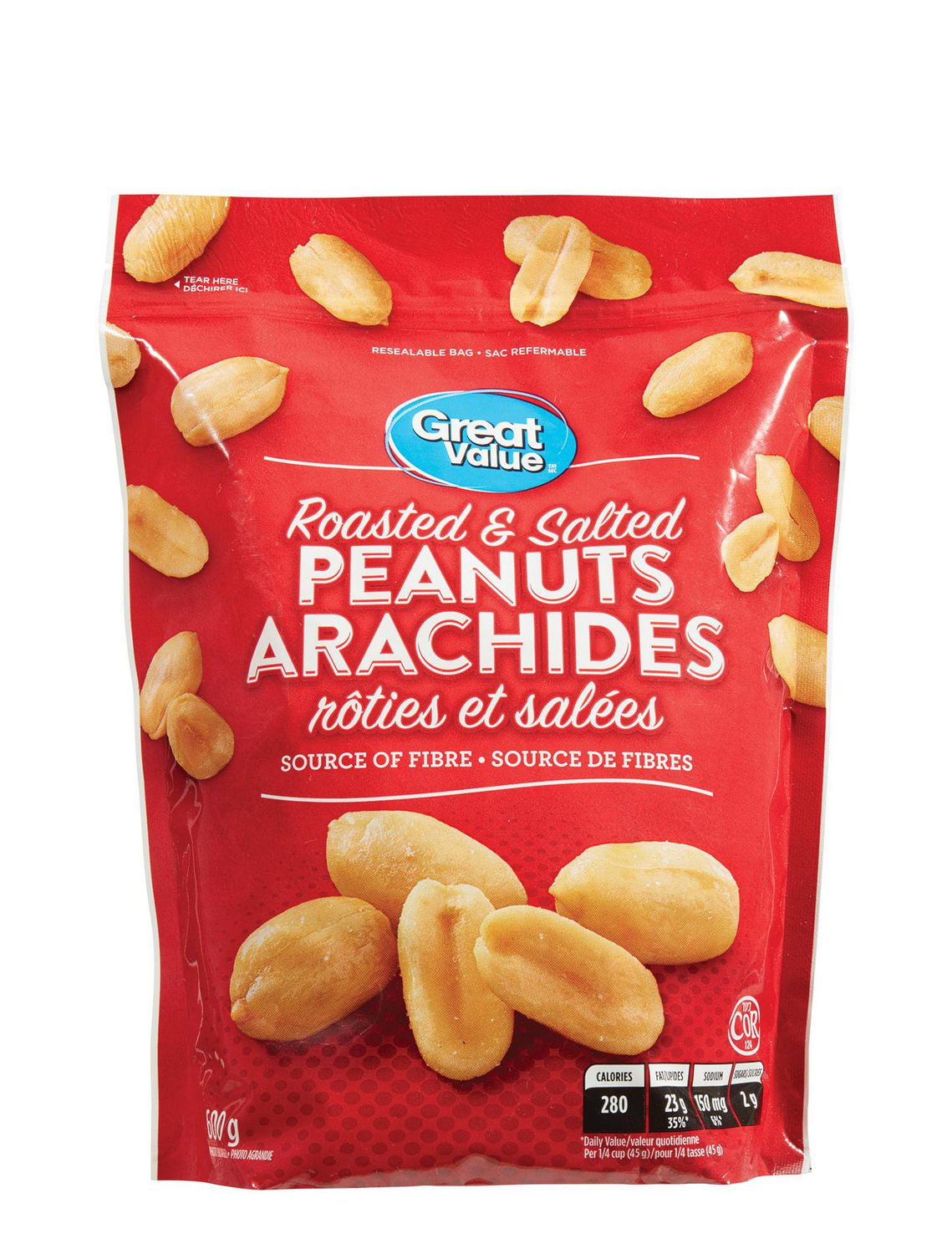 Great Value Roasted & Salted Peanuts Walmart Canada
