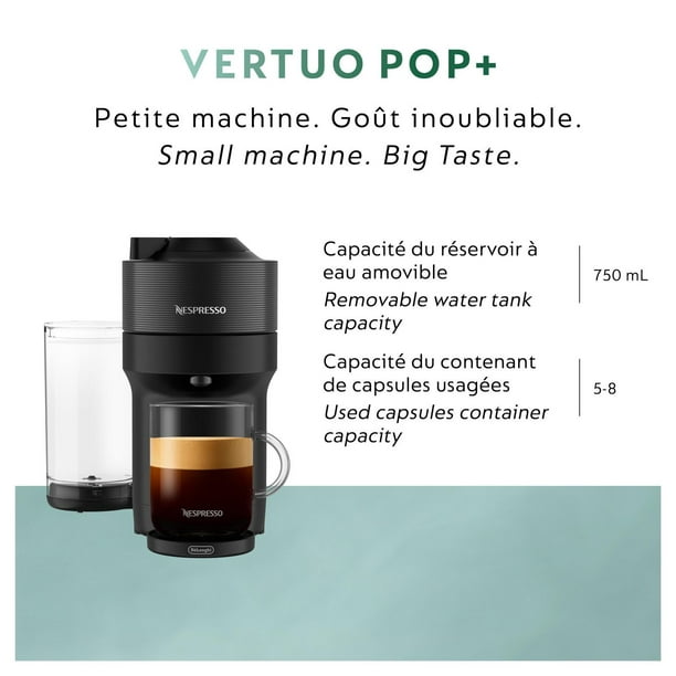 Nespresso Vertuo Pop+ Coffee Machine By De'longhi - Pacific Blue