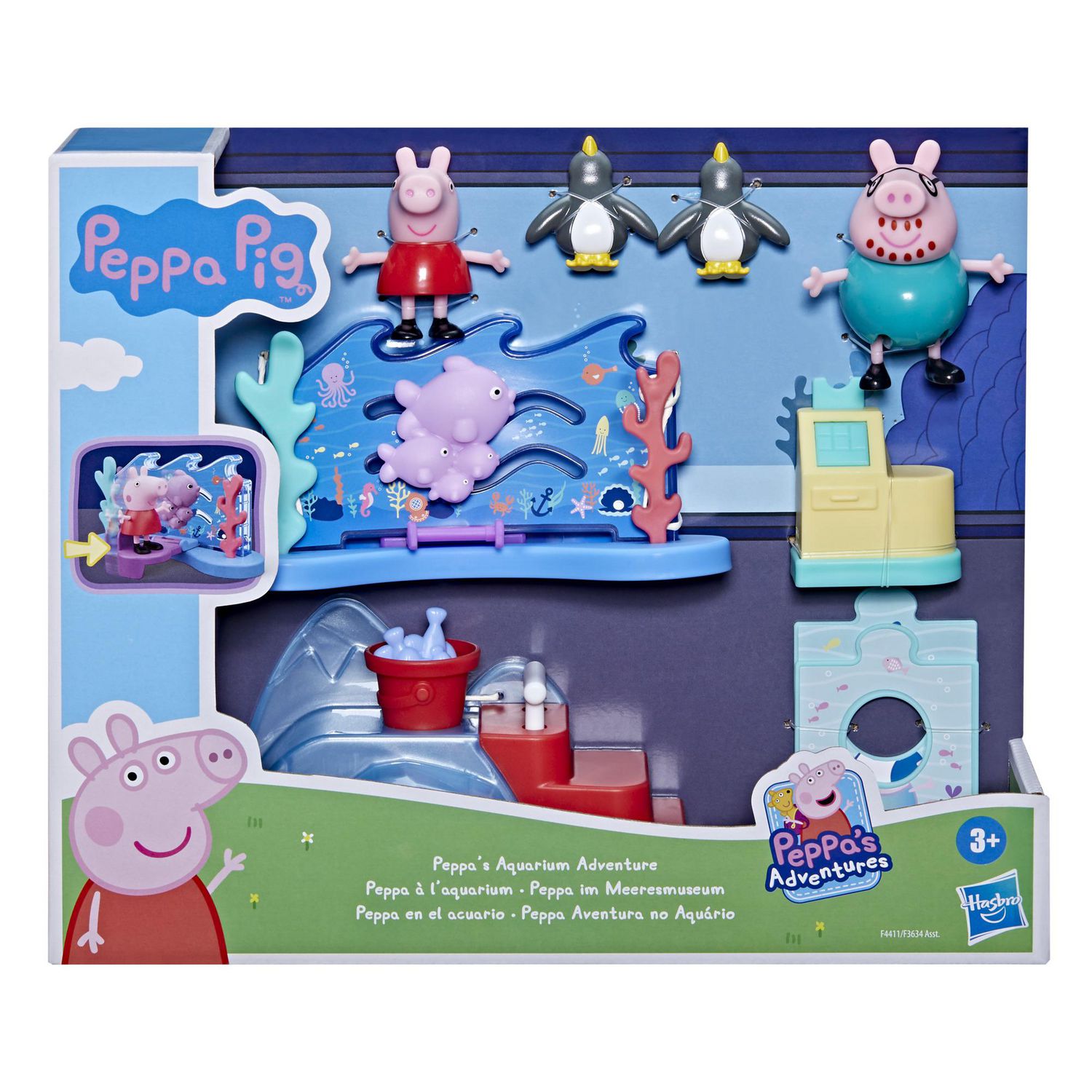 Peppa Pig ＆ Friends Sweet Day Ice Cream Toy Playset, 13 Pieces