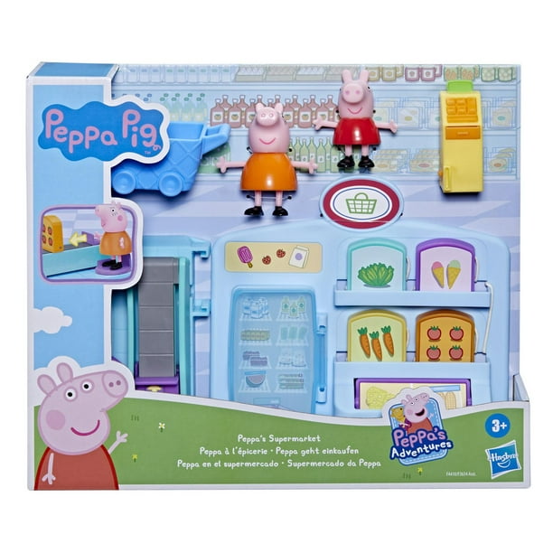 Peppa Pig Peppa's Adventures Peppa à l'épicerie, jouet préscolaire avec 2  figurines et 8 accessoires, dès 3 ans au meilleur prix