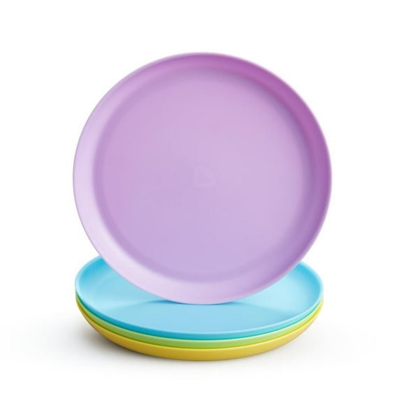 Assiettes multicolores Munchkin - 4 unités Prêt, pas prêt, mangez!