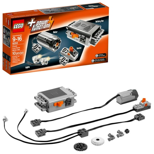 TEESE 4pcs Technic Motor Set avec télécommande de Moteur, boîte de  Batterie, Compatible avec Les pièces Lego Technic