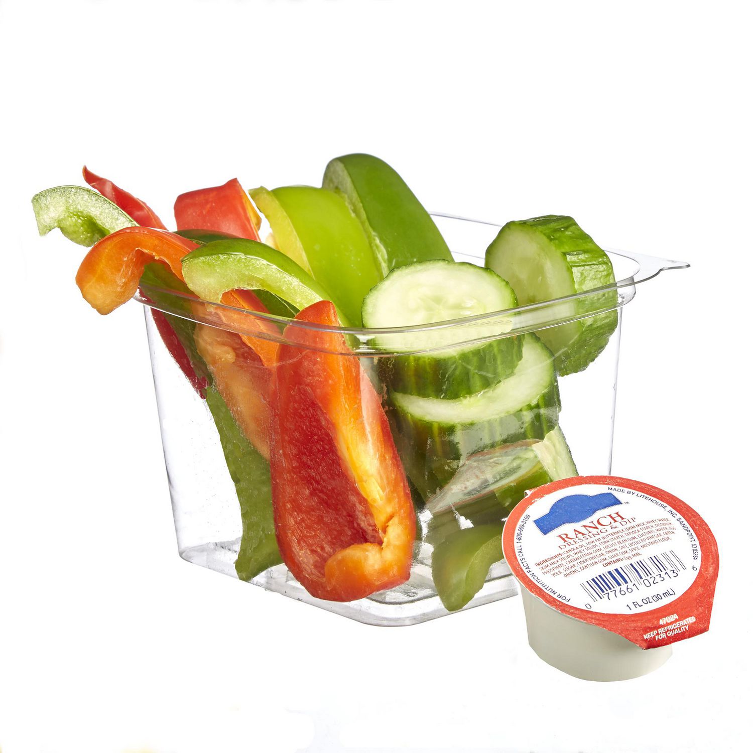 Pepper And Cucumber Vegetable Tray with Dip Walmart Canada