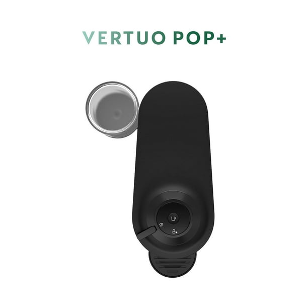 Nespresso Vertuo Pop+ coffee machine with Aeroccino by DeLonghi, Liquorice  Black 