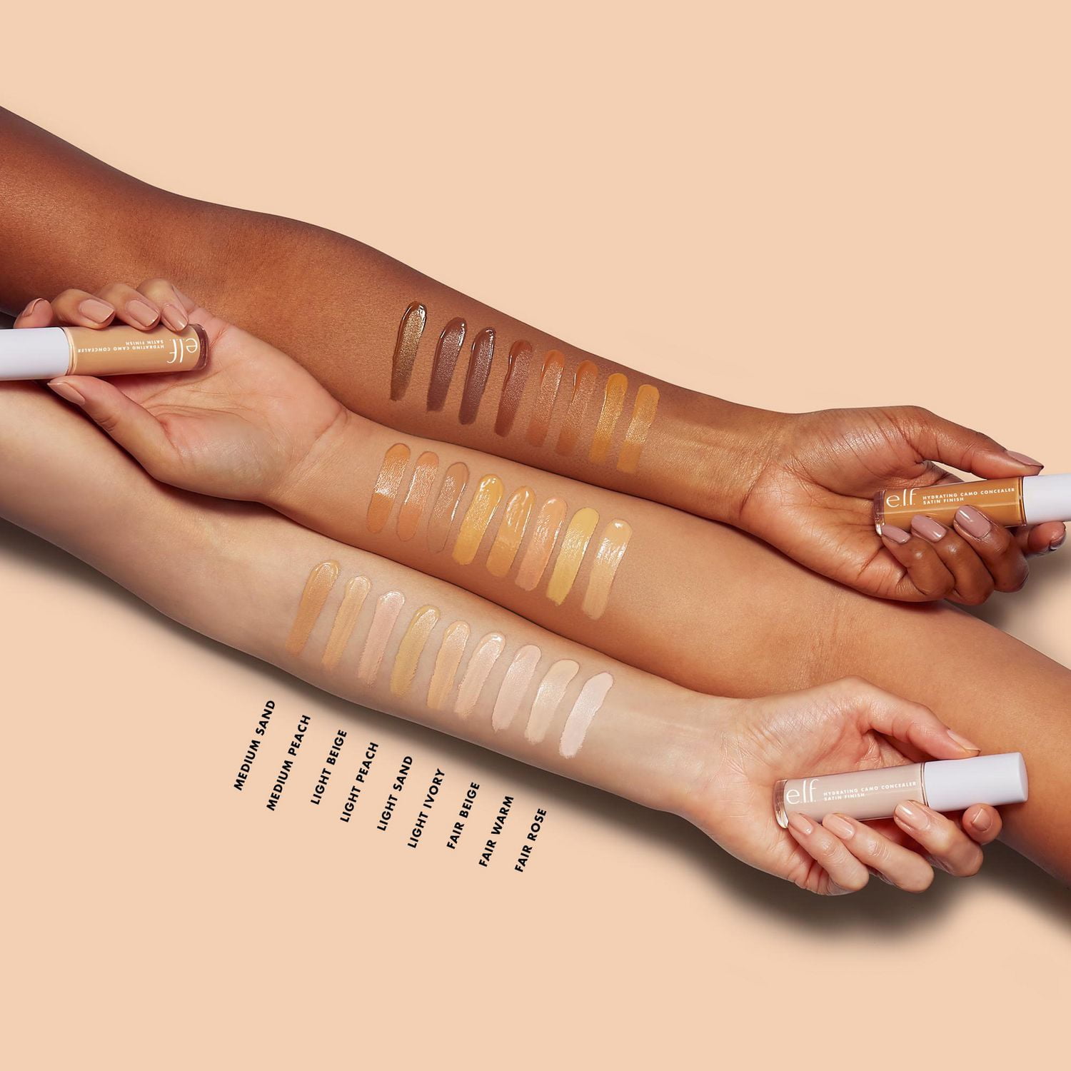e.l.f. Cosmetics Hydrating Satin  Camo Concealer, Hydrating Camo Concealer, 6ml
