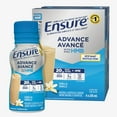 thumbnail image 1 of Ensure Advance, Meal Replacement Shakes, Protein Shakes with of Protein to Help Build Muscle, Vanilla, 4 x 235-mL Bottles, 1 of 9