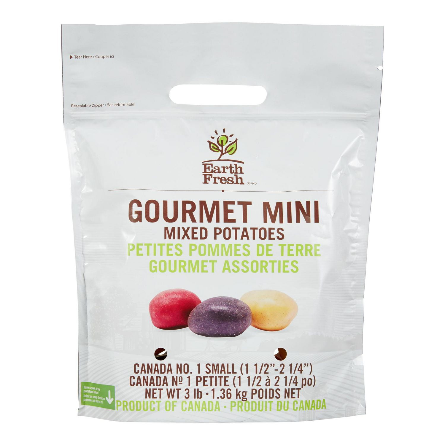 Petites pommes de terre gourmet assorties Earth Fresh