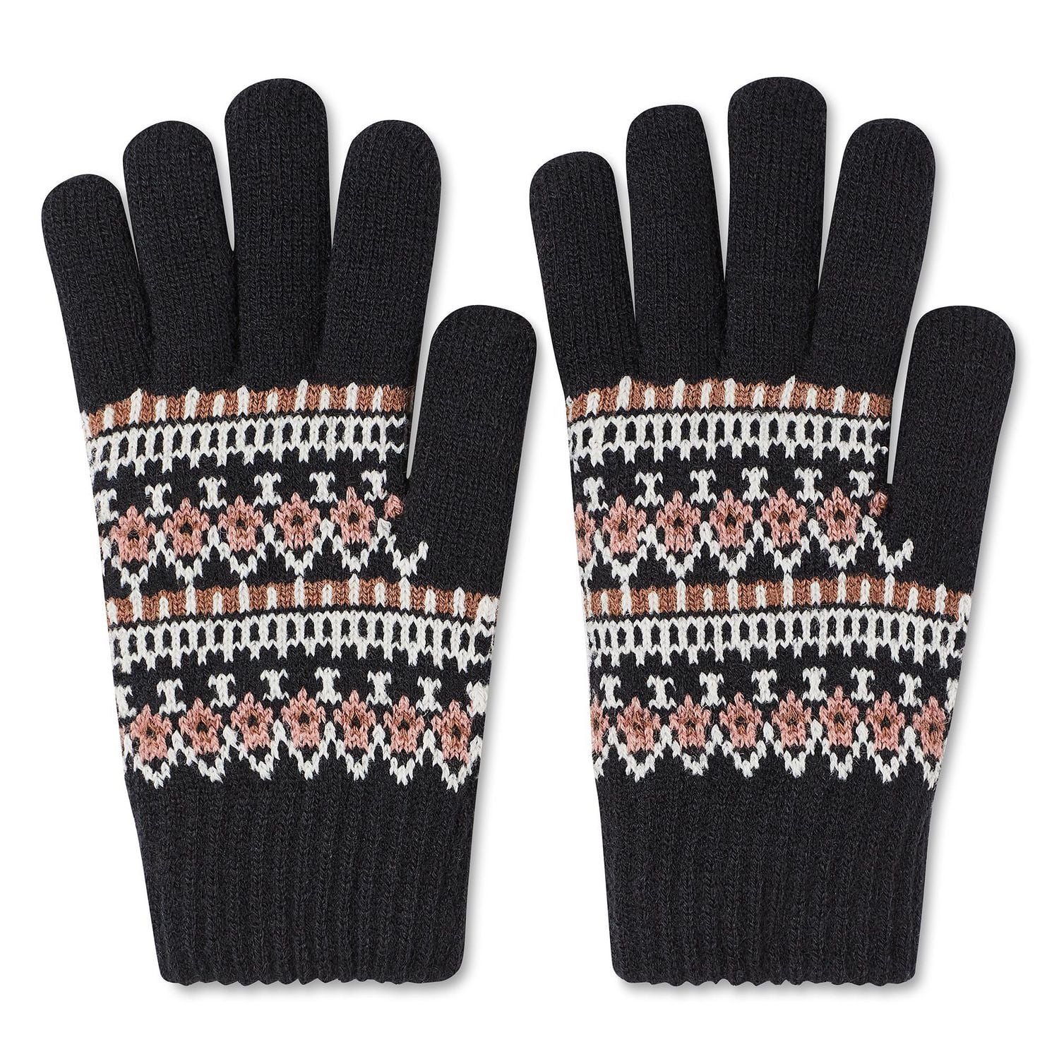 Gants en jacquard Time and Tru pour femmes