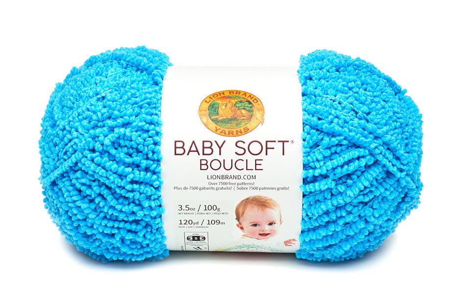 Lion Brand Yarn Baby Soft Boucle Aqua 918105 Baby Yarn Walmart Canada
