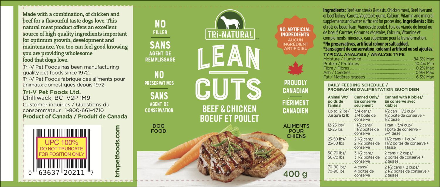 Lean cuts discount dog food walmart