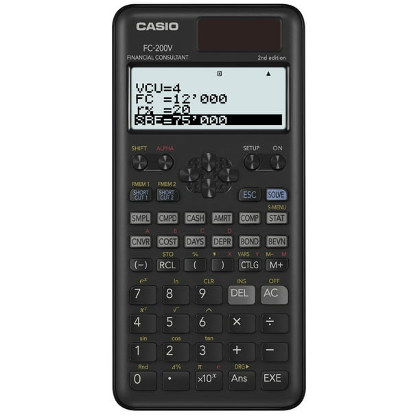 FC-200V-2, Casio Financial Consultant, Casio® fc-200V-2 Financial ...