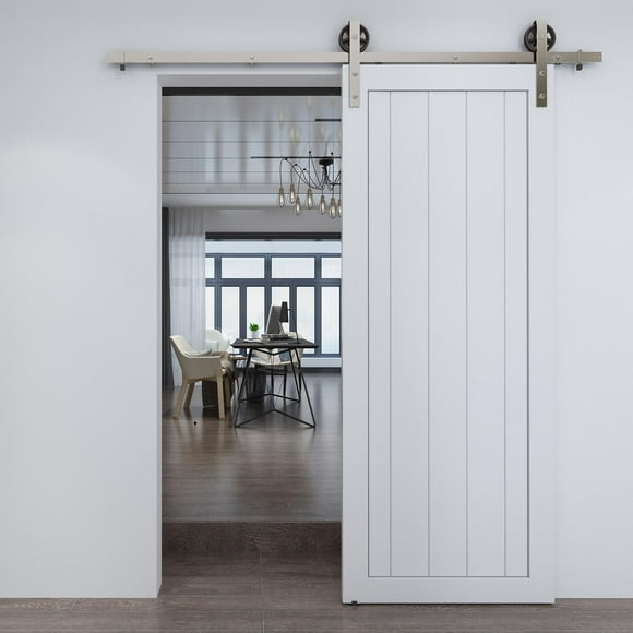Wood & Hart 42" Rustic Unfished Knotty Pine Barn Door