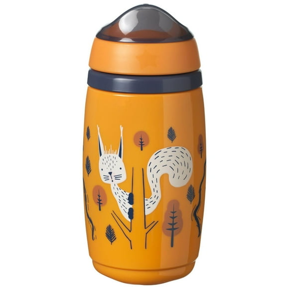 Gobelet isotherme Superstar pour tout-petits de Tommee Tippee, INTELLIVALVE 100 % étanche et résistant aux secousses | Technologie antimicrobienne (9oz, 12+ mois, Emballage de 1) Orange