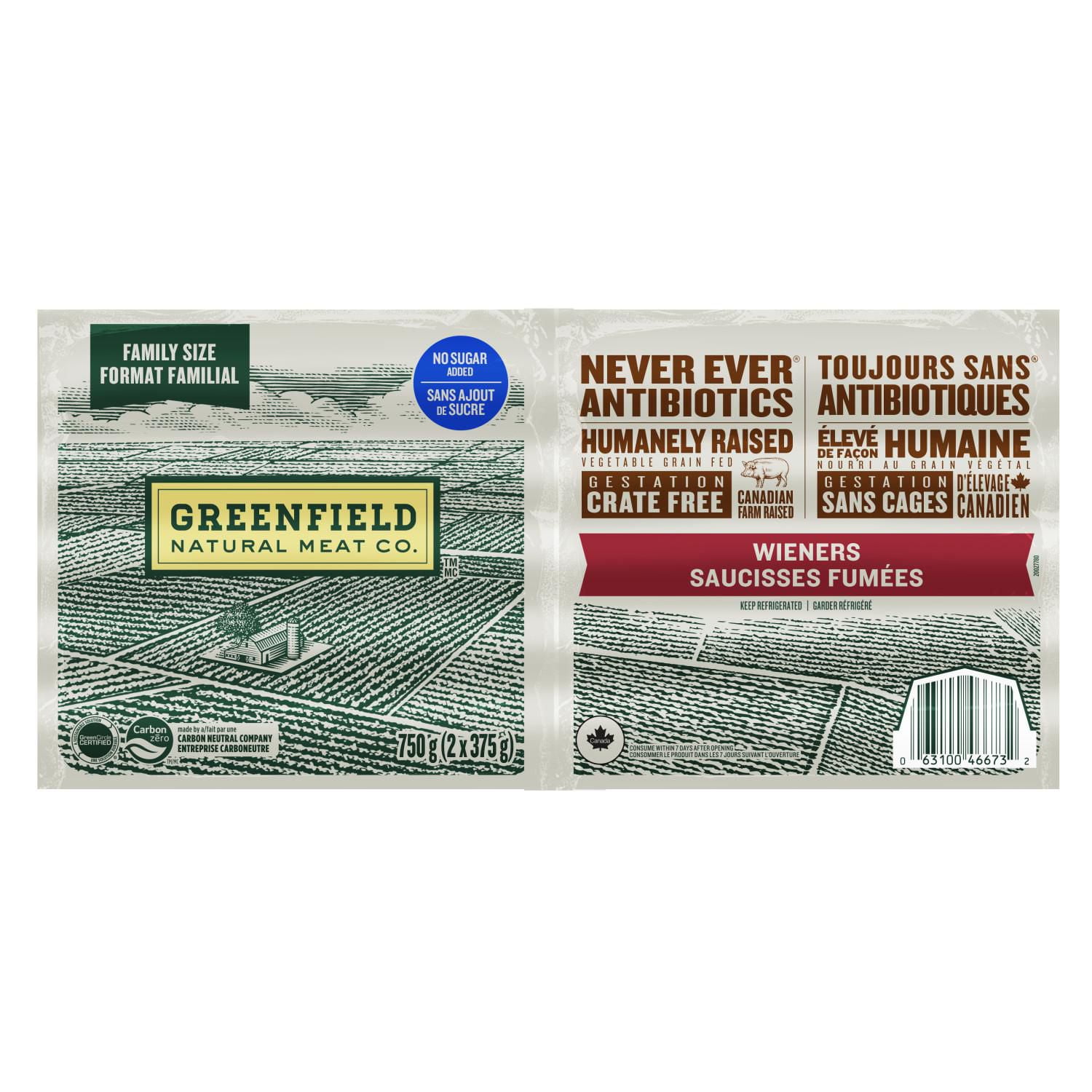 Greenfield Natural Meat Co No Sugar Wieners Family Size