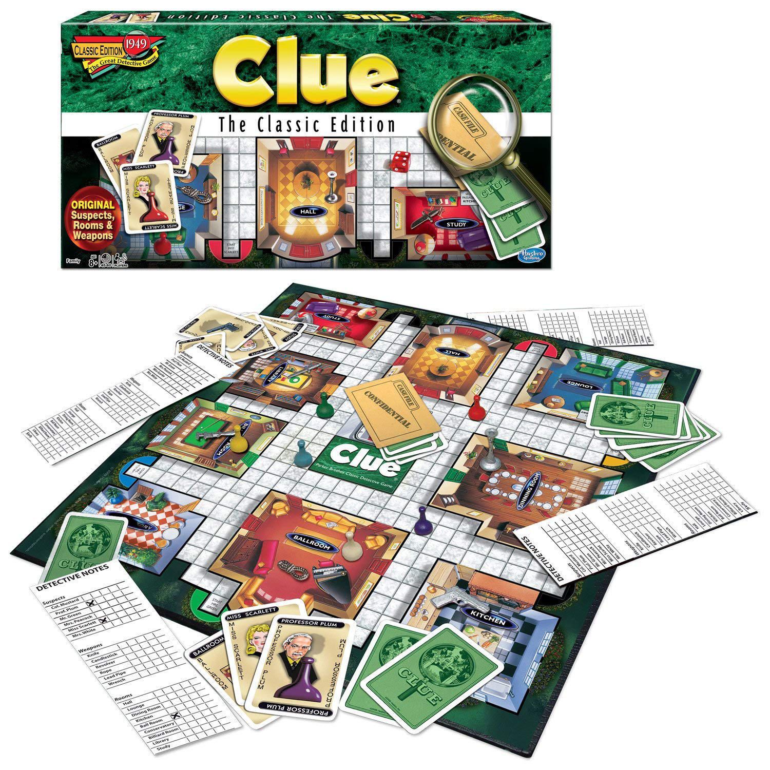 Winning Moves Games Clue Game The Classic Edition (english Only