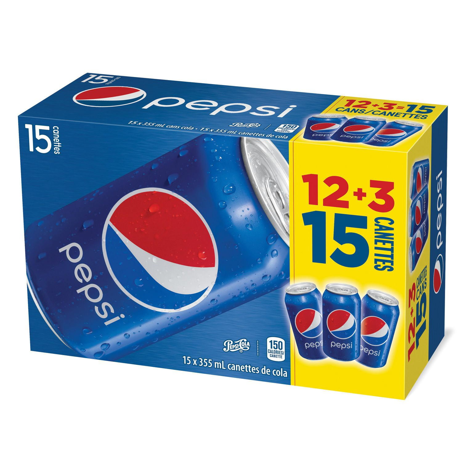 Pepsi, 355mL Cans, 15 Pack, 15x355mL - Walmart.ca