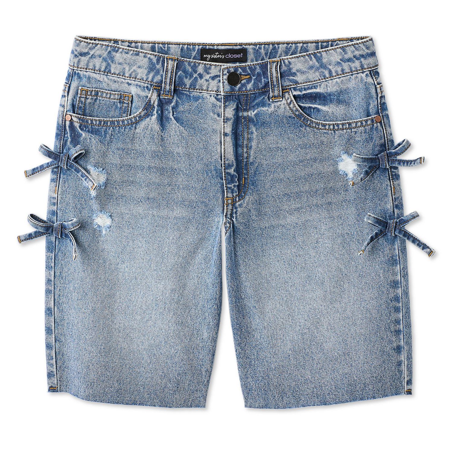 Jean-short en denim avec boucles My Sister’s Closet pour filles