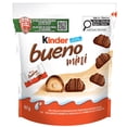 thumbnail image 1 of KINDER BUENO Mini Milk Chocolate Covered Crispy Wafers With Hazelnut Cream, 18 Individually Wrapped Mini Wafer Bars Per Pack, 97 g, 1 of 9