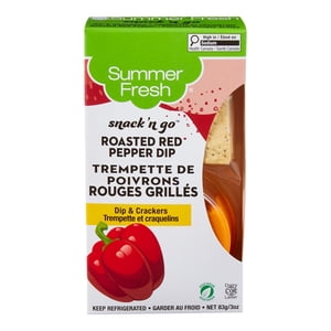 Summer Fresh Snack ’N Go Roasted Red Pepper Dip & Crackers