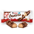 thumbnail image 2 of KINDER BUENO Milk Chocolate Covered Crispy Wafer Bars With Hazelnut Cream, 2 Individually Wrapped Wafer Bars Per Pack, 43 g, 2 of 9