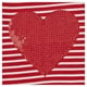 Ens. avec haut rayé rouge et blanc à motif de cœur pailleté George British Design pour bambines – image 3 sur 3