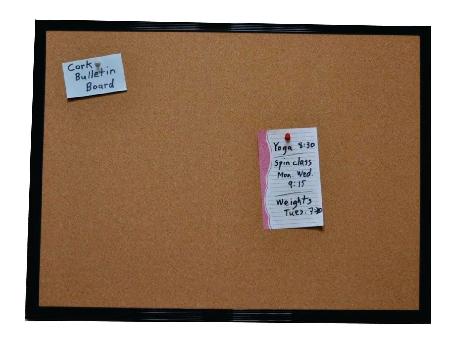 Jelinek Cork Gym Bulletin Board, 24” x 36” framed Walmart Canada