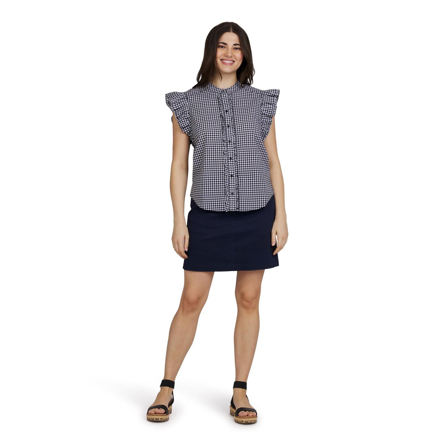 CHAPS RUFFLE SHIRT