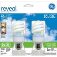 thumbnail image 1 of GE Reveal Spiral 10W 2pk, 1 of 1