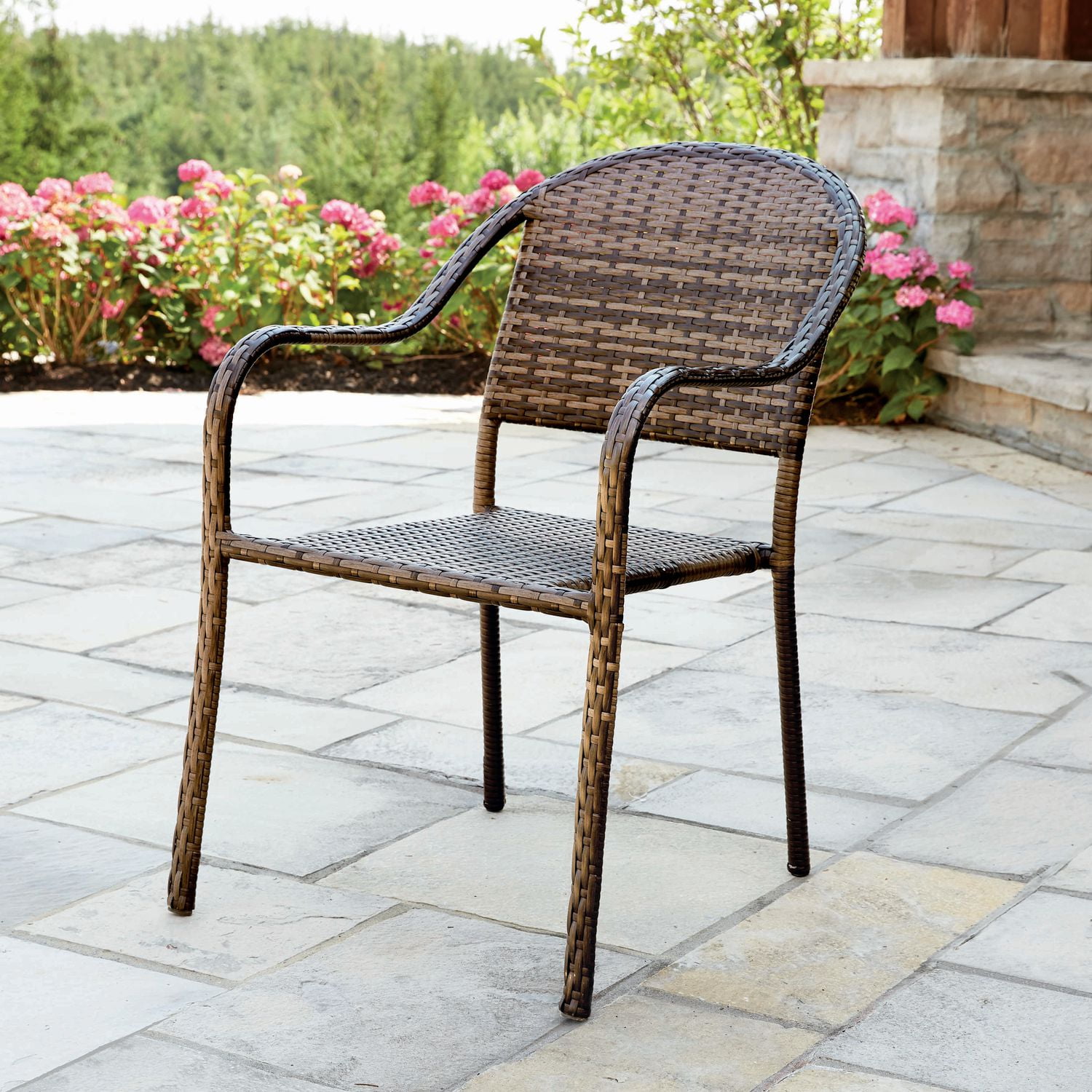 hometrends Wicker Stacking Dining Chair Walmart Canada