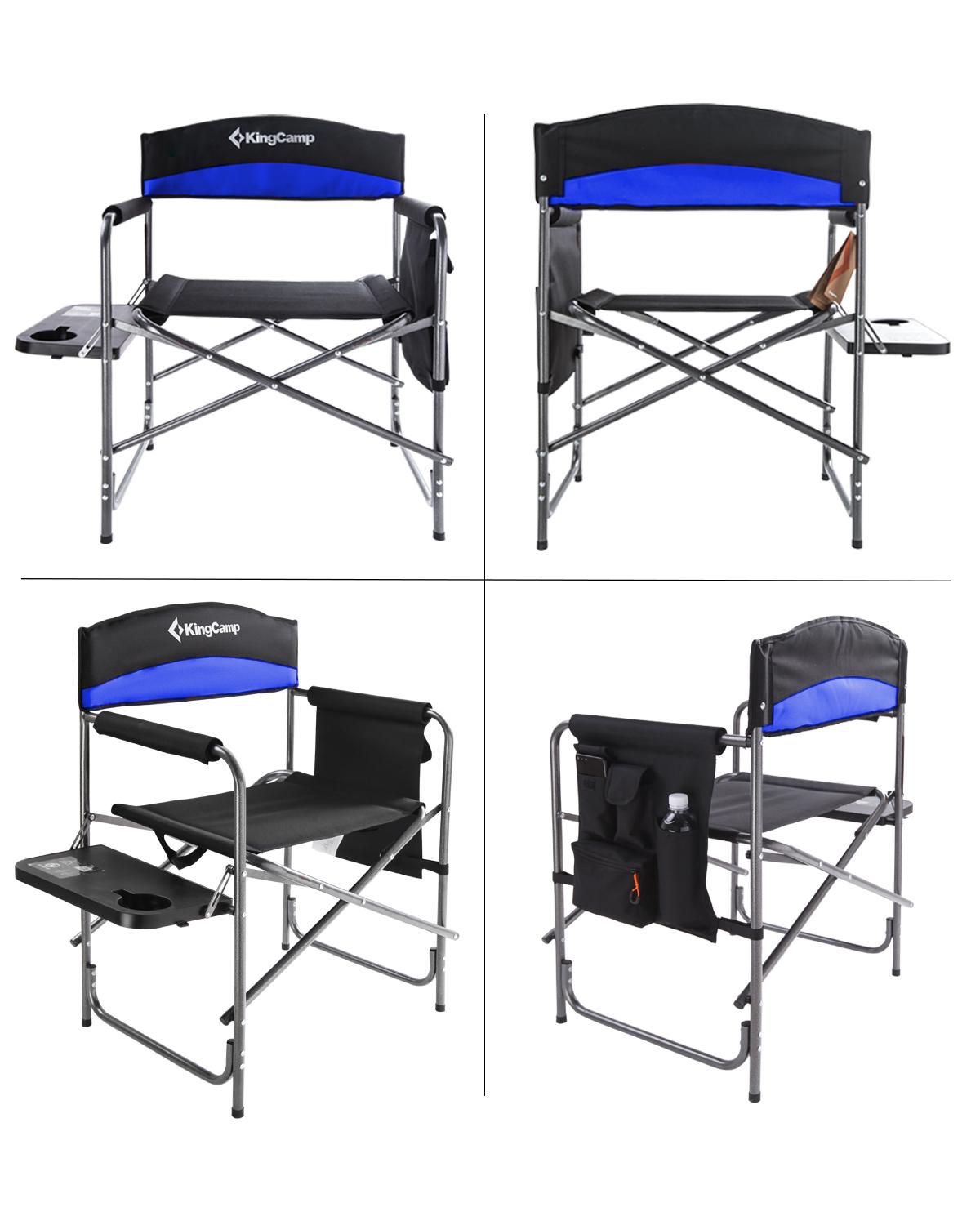 KingCamp Heavy Duty Director Camping Chair - Blue - Walmart.ca