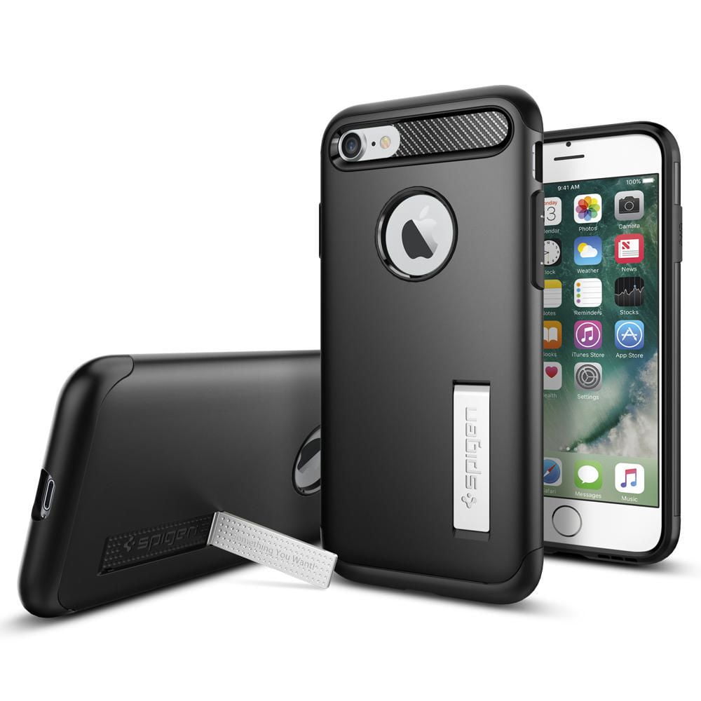 Spigen, Slim Armor Case for iPhone 8/7, Black Walmart Canada