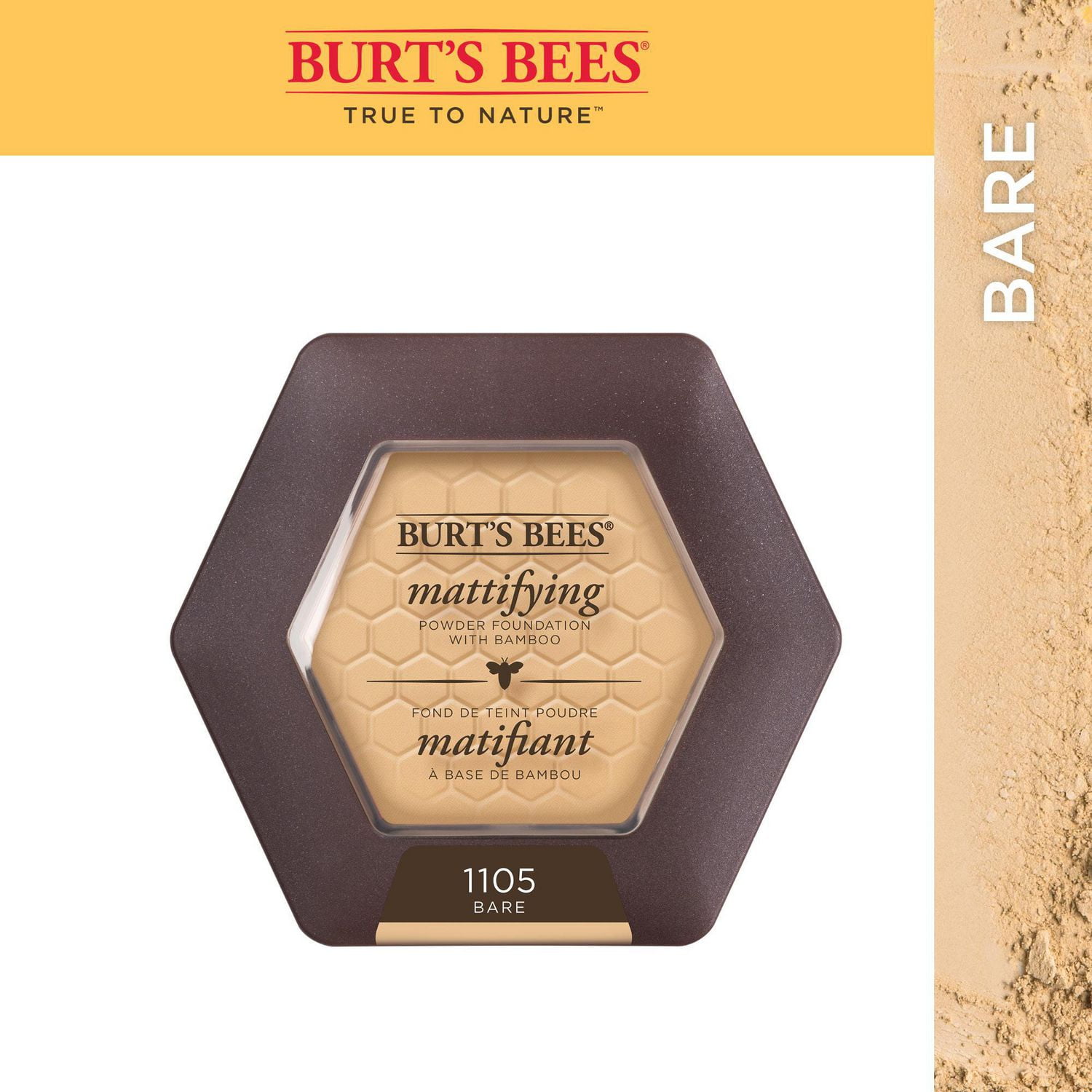 Burt’s Bees 100 Natural Mattifying Powder Foundation, 8.5g Walmart