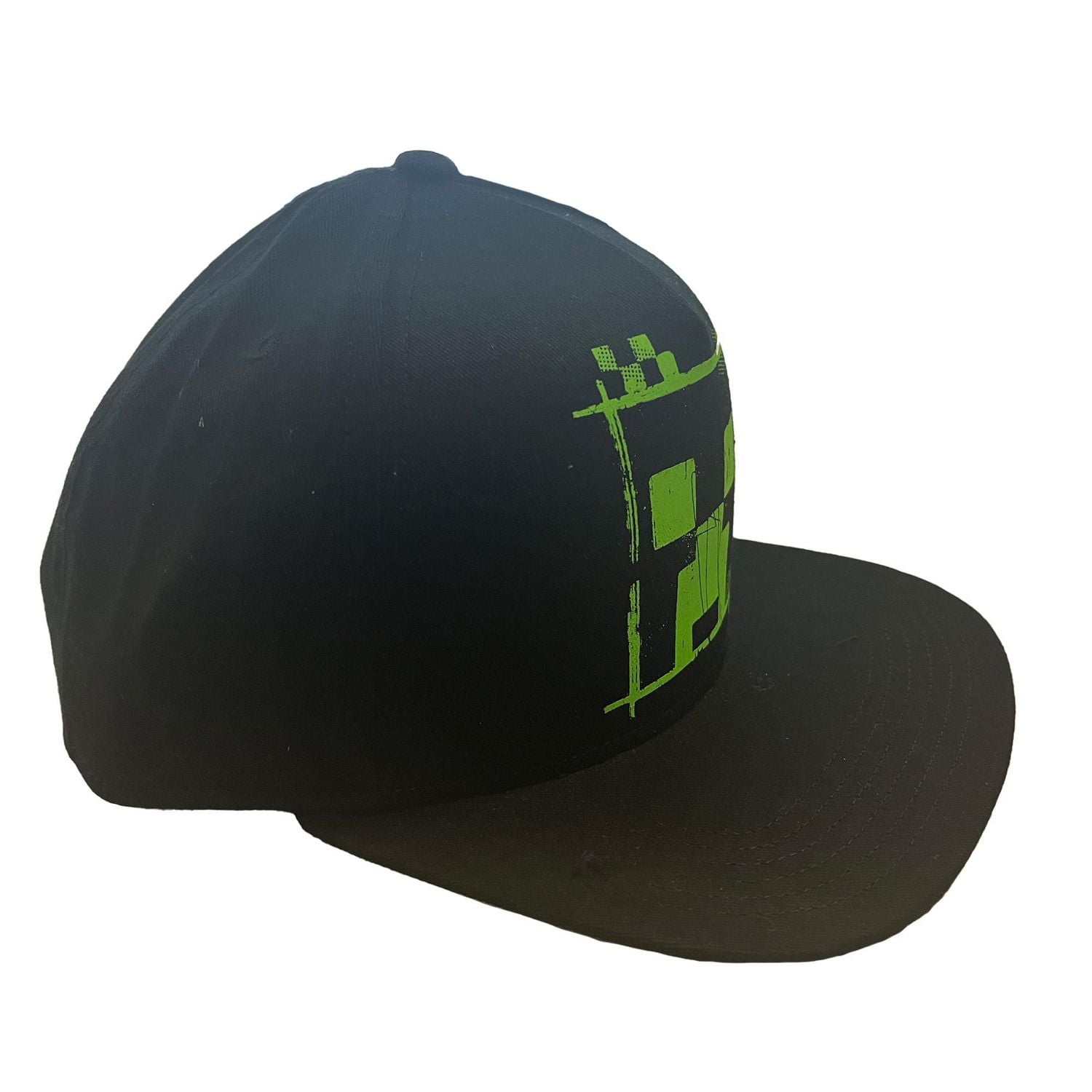 Minecraft Mens Creeper Graffiti Art Flat Brim Snapback