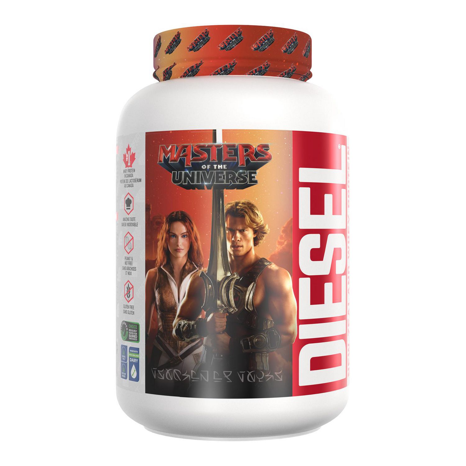 PERFECT Sports - Protéine de lactosérum de Nouvelle-Zélande DIESEL®, poudre de protéine de lactosérum nourrie à l'herbe et élevée au pâturage, sans gluten, crème glacée à la vanille, 2 lb (908 g)